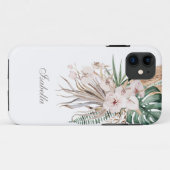 トロピカルモンスターアンドオーキッド名前をカスタムする Case-Mate iPhoneケース (裏面(横))