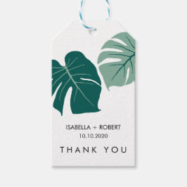 トロピカルモンスターグリーン |さん結婚のお願い ギフトタグ