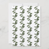 トロピカルモンスターチーズつる植物クラフト結婚ズ 招待状 (裏面)