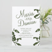 トロピカルモンスターチーズつる植物クラフト結婚ズ 招待状 (スタンド正面)