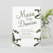 トロピカルモンスターチーズ結婚つる植物 招待状 (スタンド正面)