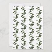 トロピカルモンスターチーズ結婚つる植物 招待状 (裏面)