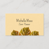 トロピカルモンスターラの葉パーム離れエレガント 名刺 (正面)