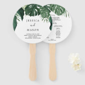 トロピカルモンスターラウンド結婚式 プログラムファン ハンドファン (正面&裏面)