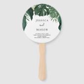 トロピカルモンスターラウンド結婚式 プログラムファン ハンドファン (正面)