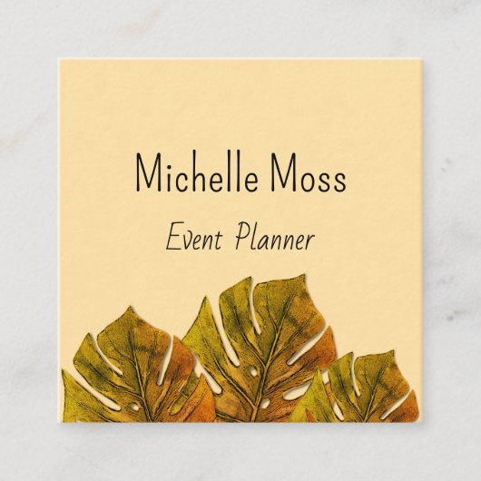 トロピカルモンスターラパーム離れイベントプランナー スクエア名刺 (正面)