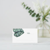 トロピカルモンスターリーフハッシュタグ情報フラット プレイスカード (スタンド正面)