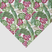 トロピカルモンステラとパーム葉ティッシュペーパー 薄葉紙 (詳細)