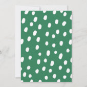 トロピカルモンステラの葉　男女兼用ベビーシャワー 招待状 (裏面)