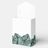 トロピカルモンステラパームビーチ結婚式レトロ フェイバーボックス (オープン)