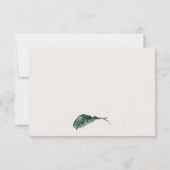 トロピカルモンステラパームリーフサンキューカード サンキューカード (裏面)