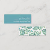 トロピカルモンステラパ葉ーム スキニー名刺 (正面/裏面)