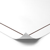 トロピカルモンステラビーチ結婚式歓迎 ポスター (角)