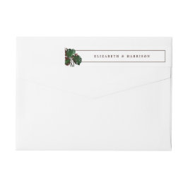 トロピカルモンステラビーチ結婚式 ラップアラウンドラベル