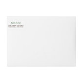 トロピカルモンステラビーチ結婚式 ラップアラウンドラベル (正面)