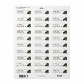 トロピカルモンステラビーチ結婚式 ラベル (フルシート)