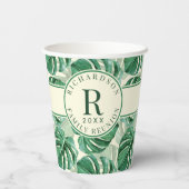 トロピカルモンステラリーフサマーファミリー懇親会 紙コップ (裏面)