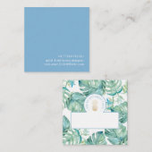 トロピカルモンステラリーフ スクエア名刺 (正面/裏面)