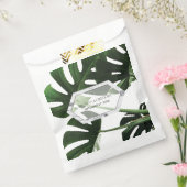 トロピカルモンステラ結婚マーブル フェイバーバッグ (封をした状態)