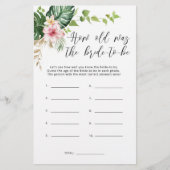 トロピカルモンステラ花嫁の年齢 (正面)