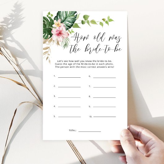 トロピカルモンステラ花嫁の年齢