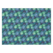 トロピカルモンステラ葉のテーブルクロス テーブルクロス (正面(横))