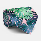 トロピカルモンステ葉ラのネックタイ ネクタイ (ロール)