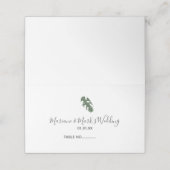 トロピカルモンステ葉ラグランジイラストレーショングリーン プレイスカード (外部開封)