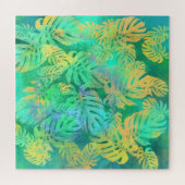 トロピカルモンステ葉ラ – エキゾチック ジグソーパズル (横)