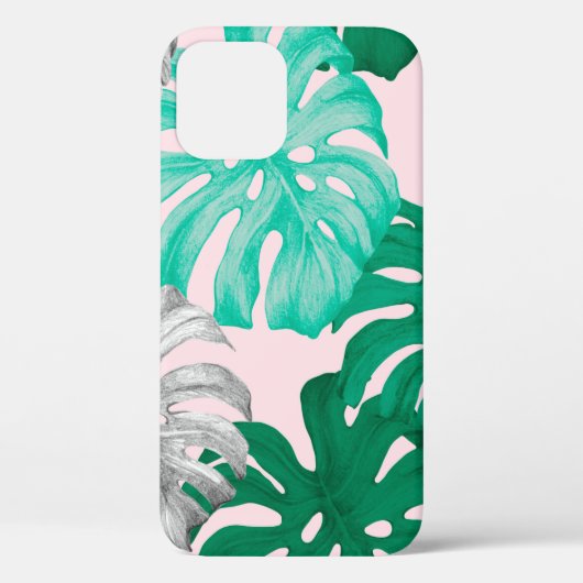 トロピカルモンス葉テラ手描きイラストレーションp Case-Mate iPhoneケース (裏面)