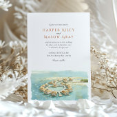 トロピカルモンテゴベイオーバーウォーターバンガロー結婚ズ 招待状