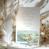 トロピカルモンテゴベイオーバーウォーターバンガロー結婚ズ 招待状