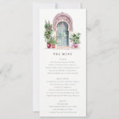 トロピカルモ結婚ロッコドアの名刺 招待状 (正面)