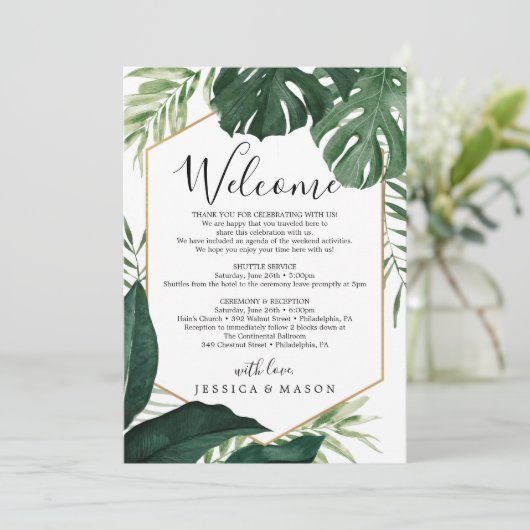 トロピカルモ結婚ンステラ歓迎の旅程レター プログラム (スタンド正面)