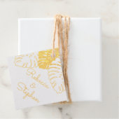 トロピカルモ離れンステラ結婚のホイル フェイバータグ (箱)