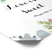 トロピカルユーカリグリーン 愛は甘い ポスター (角)