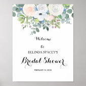 トロピカルユーカリプスグリーンリーブライダルシャワーへようこそ ポスター (正面)