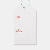 トロピカルヨガ雪だるまオンビーチ ギフトタグ (裏面)