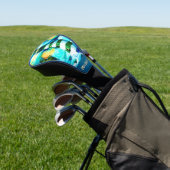 トロピカルライトハウスコースト航海のパーソナライズされた ゴルフヘッドカバー (インサイチュ)