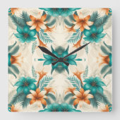 トロピカルライト スクエア壁時計 (正面)