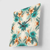 トロピカルライト スクエア壁時計 (傾斜)