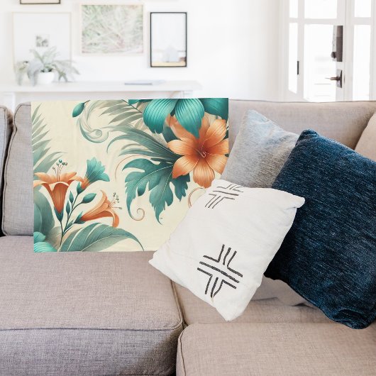 トロピカルライト フリースブランケット