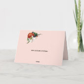 トロピカルライリー付き幾何学模様 カード (裏面)