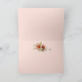 トロピカルライリー付き幾何学模様 カード (内部)