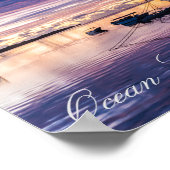 トロピカルラグーンで船に乗る ポスター (角)