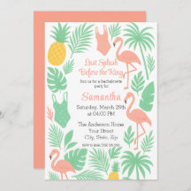 トロピカルラストスプラッシュバチェロレッテ招待状