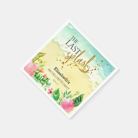 トロピカルラストスプラッシュ独身最後の夜🌴 スタンダードカクテルナプキン (角)