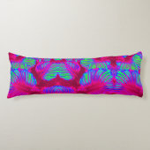 トロピカルラッシュマゼンタ葉抱き枕 ボディピロー (正面)