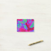トロピカルラッシュマゼンタ葉 ポストイット (デスク上)