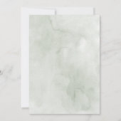 トロピカルラブウォーターカラーフローラ結婚リース 招待状 (裏面)